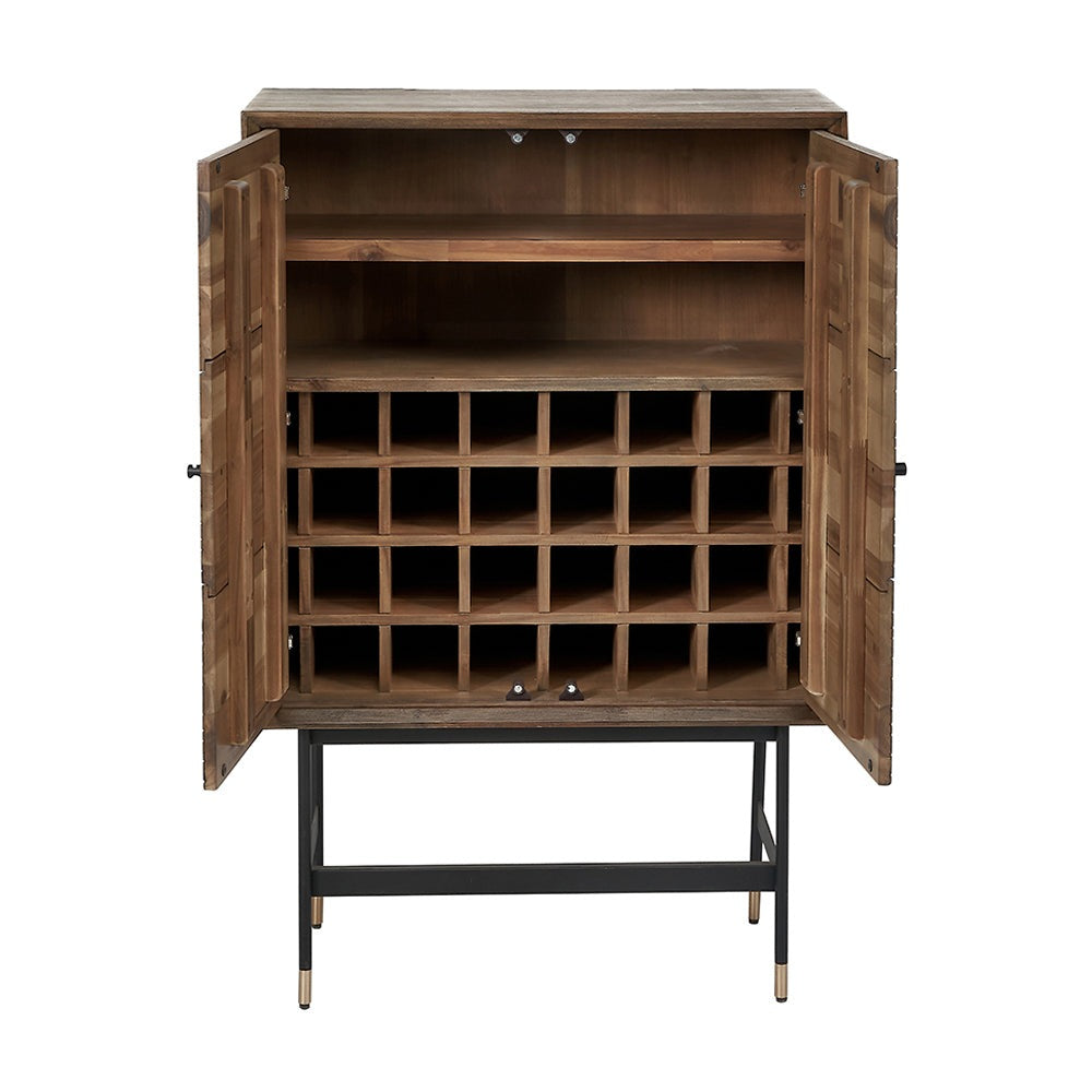 Product photograph of Olivia S Ava 2 Door Cabinet In Acacia Wood from Olivia's.