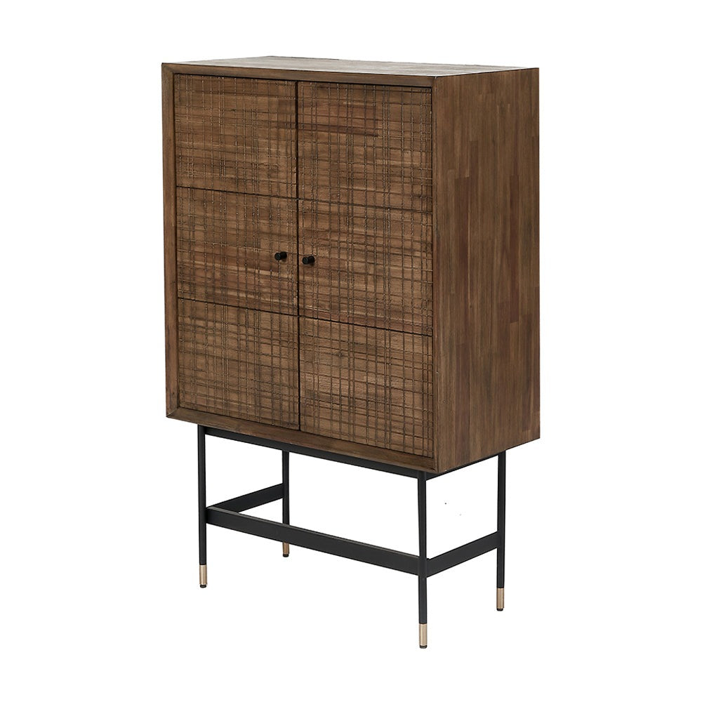 Product photograph of Olivia S Ava 2 Door Cabinet In Acacia Wood from Olivia's.