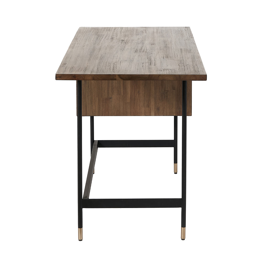 Product photograph of Olivia S Ava 2 Drawer Desk In Acacia Wood from Olivia's.