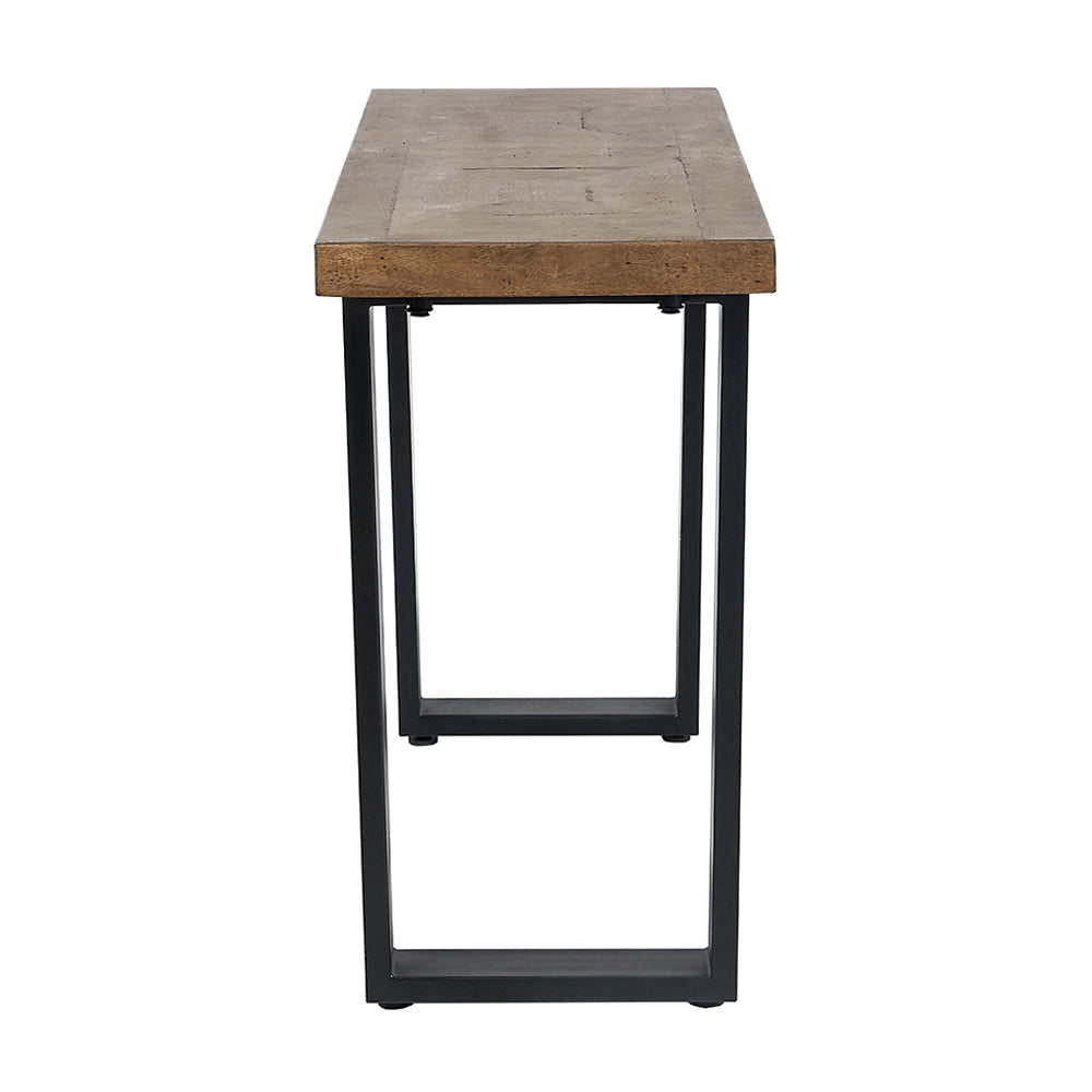 Product photograph of Olivia S Cody Mango Wood And Iron Rectangular Console Table from Olivia's.