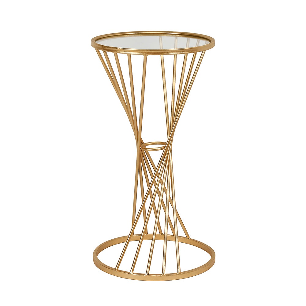 Product photograph of Olivia S Tiffany Small Table In Gold from Olivia's