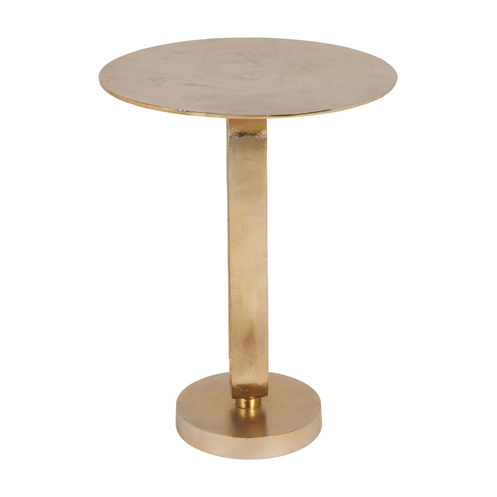 Product photograph of Olivia S Zante Shiny Metal Table In Gold from Olivia's.