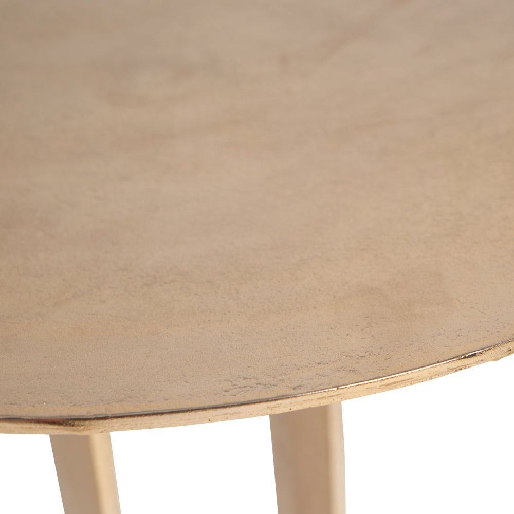 Product photograph of Olivia S Zante Shiny Metal Table In Gold from Olivia's.