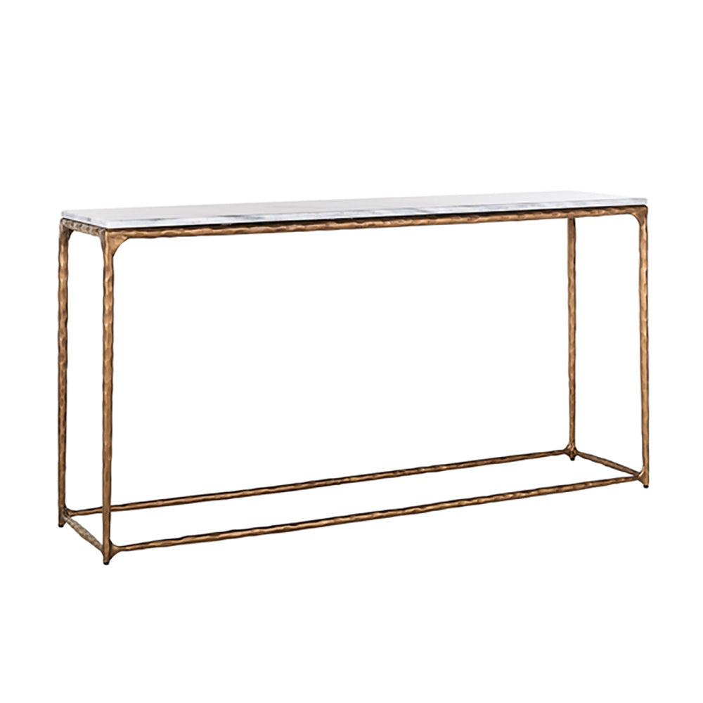 Richmond Steel Smith Brushed Gold Console Table