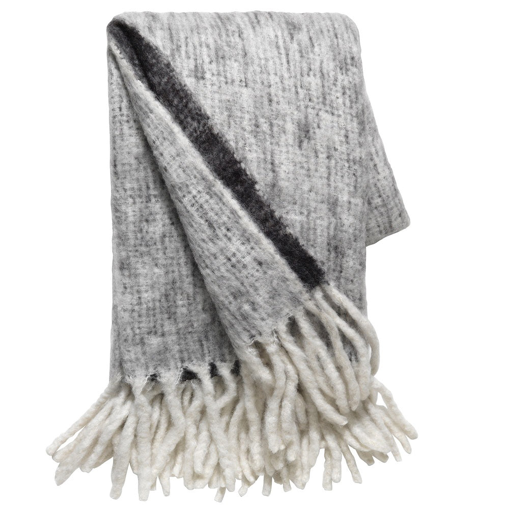 Cozy Living Mave Knitted Throw Greyblack