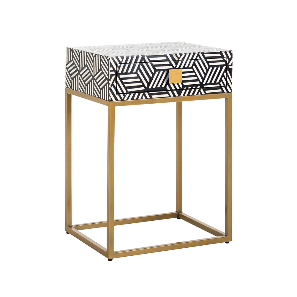 Product photograph of Richmond Bliss 1 Drawer Nightstand from Olivia's