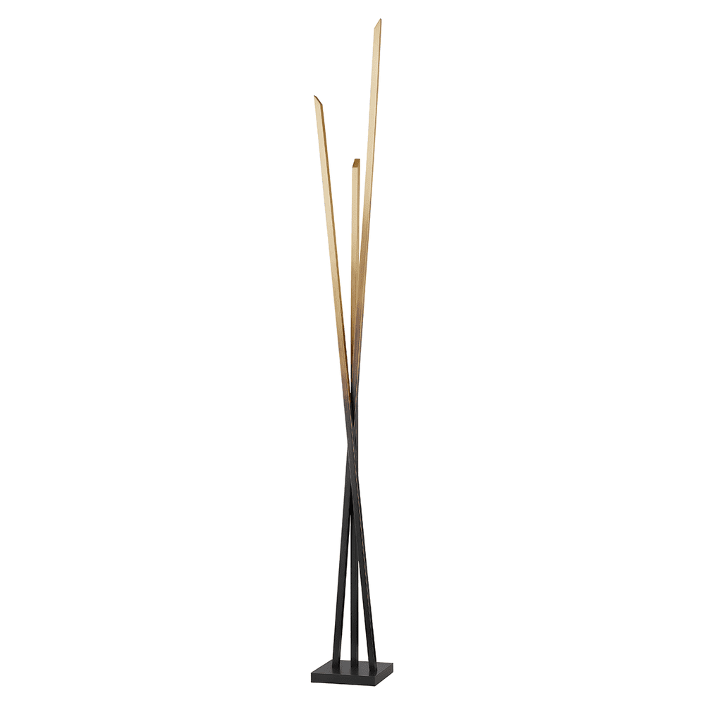 Product photograph of Hudson Valley Lighting Gansevoort Led Floor Lamp In Gradient Brass from Olivia's