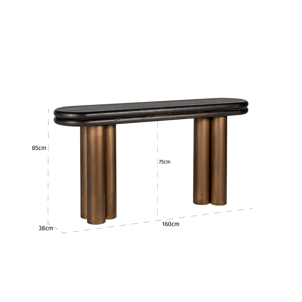 Product photograph of Richmond Macaro Console from Olivia's.