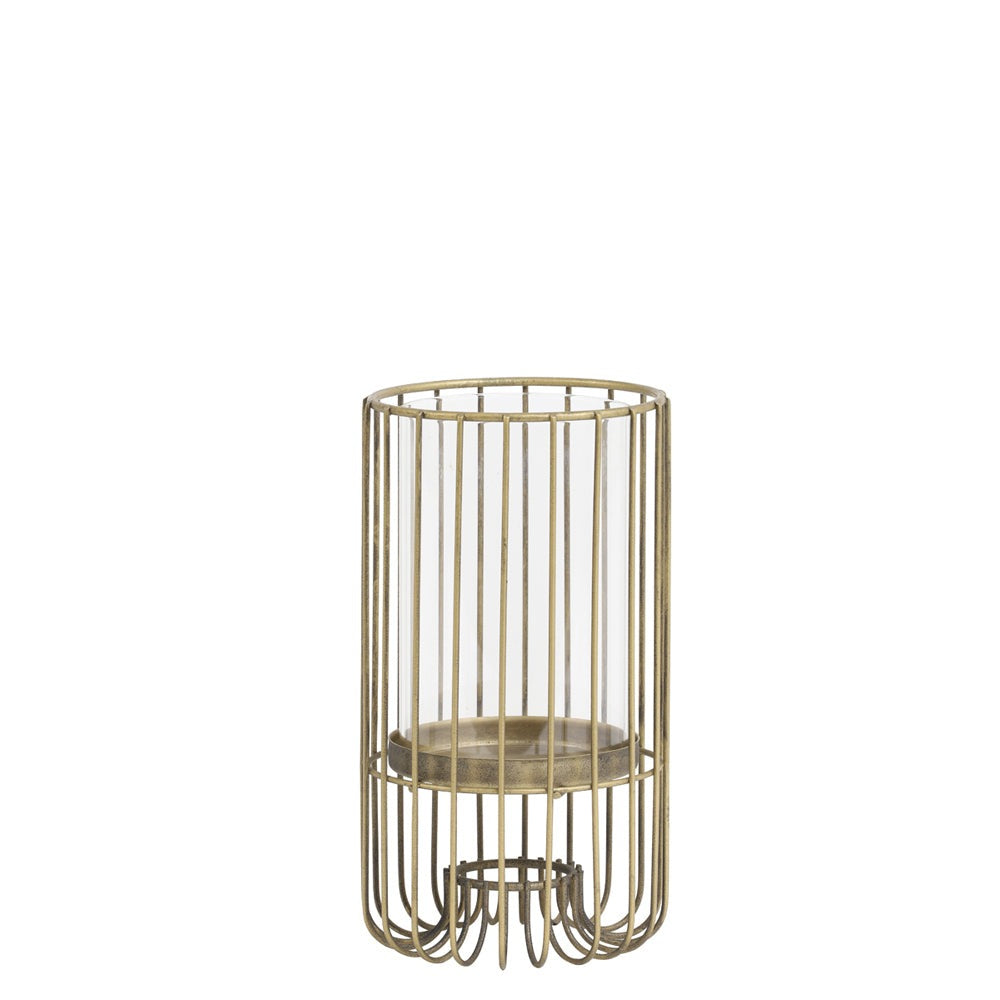 Product photograph of Light Living Brisla Candle Holder Gold Large from Olivia's