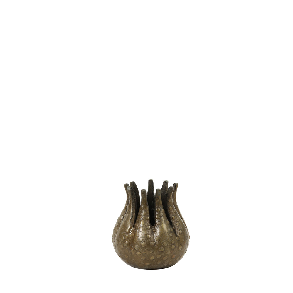 Product photograph of Light Living Mikis Candle Holder Brass from Olivia's