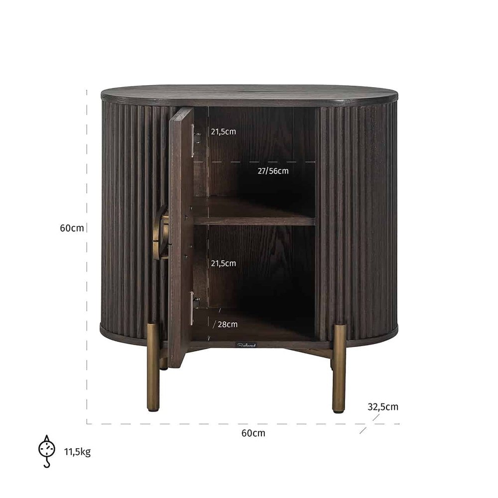 Product photograph of Richmond Luxor 1 Door Cabinet Large from Olivia's.