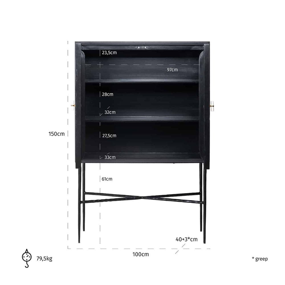 Product photograph of Richmond Rostelli 2 Door Cabinet from Olivia's.