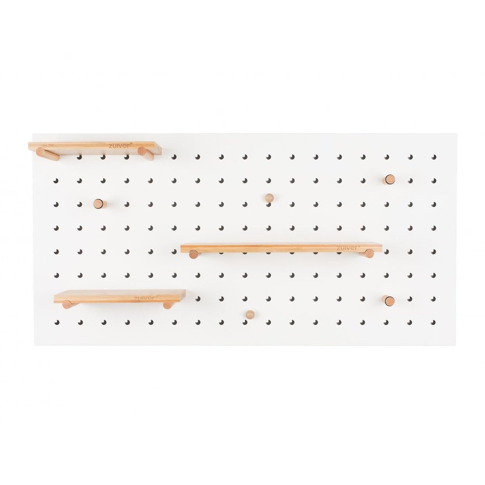 Product photograph of Zuiver Bundy Pegboard White from Olivia's