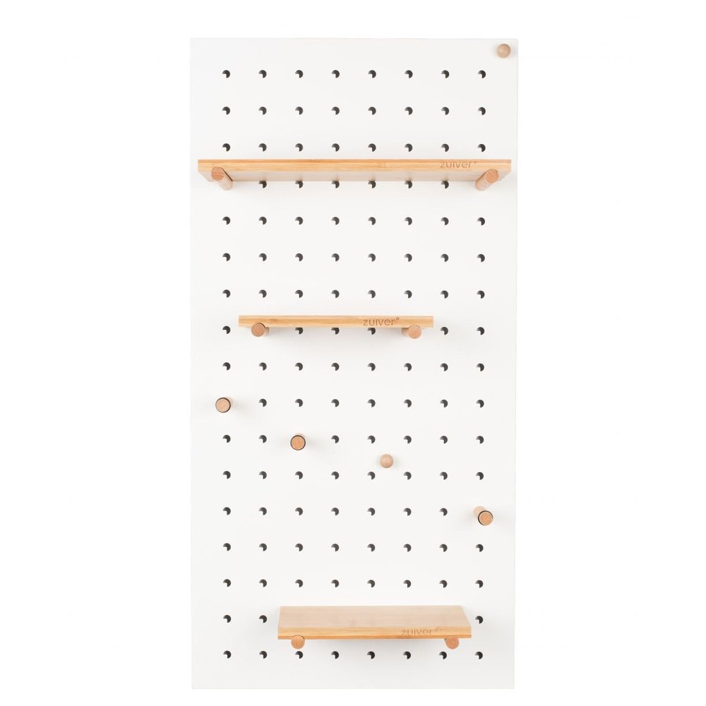 Product photograph of Zuiver Bundy Pegboard White from Olivia's.