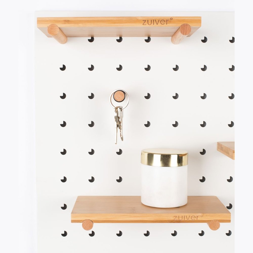 Product photograph of Zuiver Bundy Pegboard White from Olivia's.