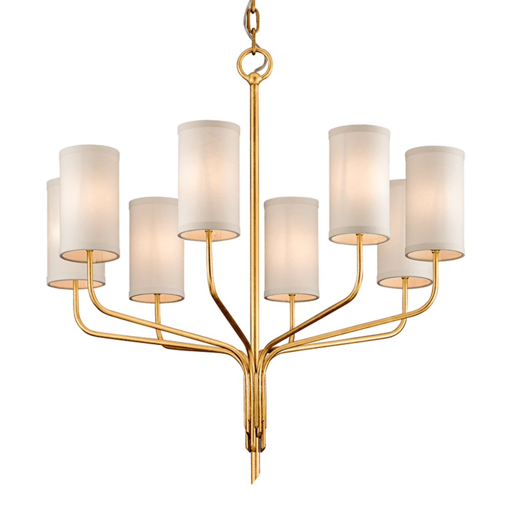 Hudson Valley Lighting Juniper Chandelier In Textured Gold Leaf Outlet 6 Light