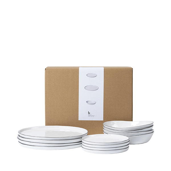 Product photograph of Broste Copenhagen Salt Dinner Set Tableware Outlet from Olivia's