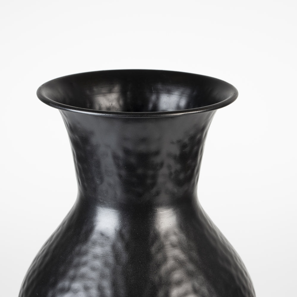Product photograph of Olivia S Nordic Living Collection - Dacre Vase Antique In Black Large from Olivia's.