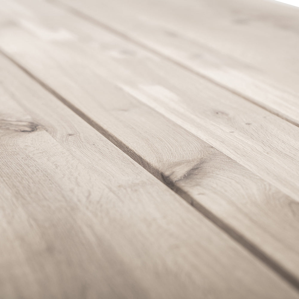 Product photograph of Bloomingville Cozy Dining Table In Natural Oak Black Legs from Olivia's.