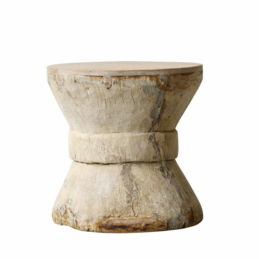 Product photograph of Bloomingville Sabalie Side Table In Natural Recycled Wood from Olivia's