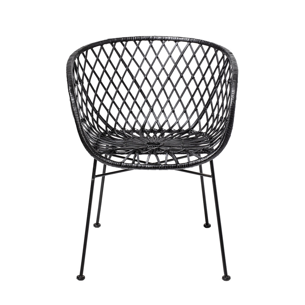 Product photograph of Bloomingville Kama Lounge Chair Black from Olivia's