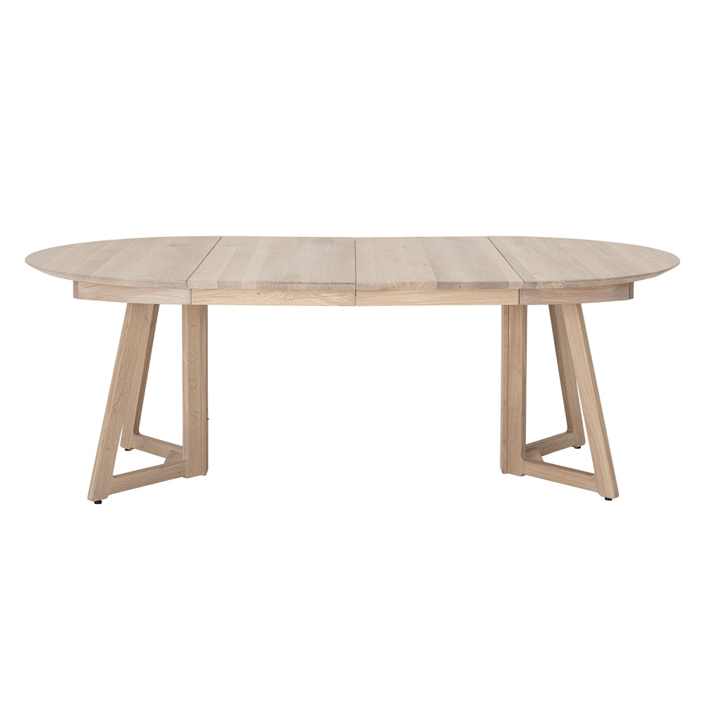 Product photograph of Bloomingville Owen Extending Dining Table In Natural Oak from Olivia's.