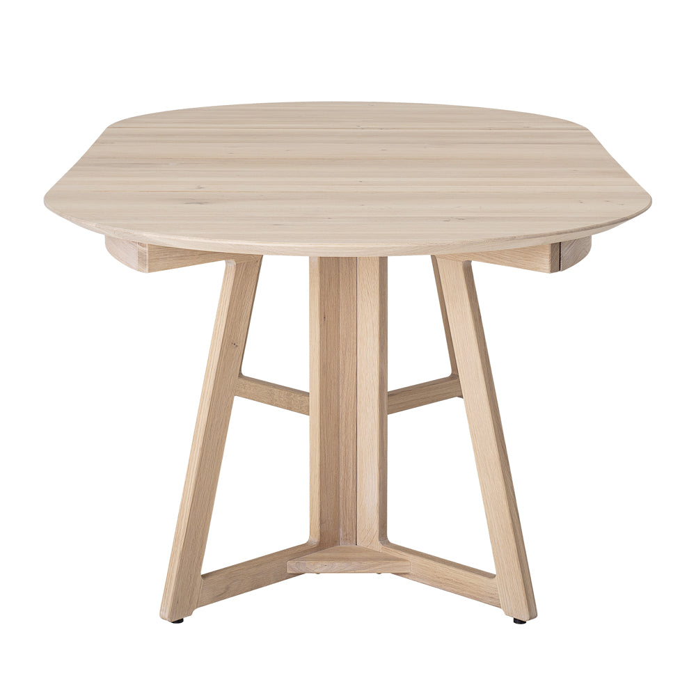 Product photograph of Bloomingville Owen Extending Dining Table In Natural Oak from Olivia's.