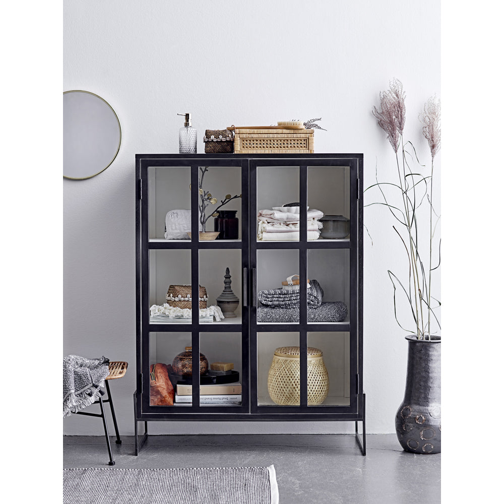 Product photograph of Bloomingville Opal Cabinet Black from Olivia's.