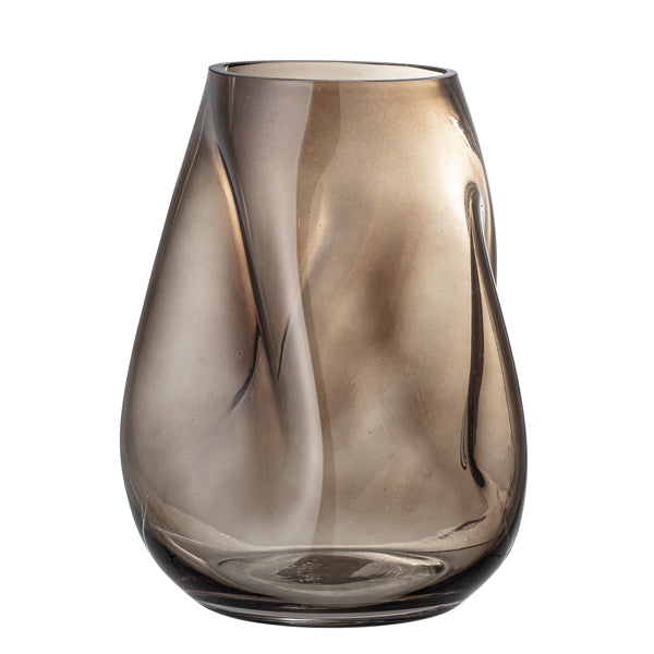 Product photograph of Bloomingville Ingolf Vase In Brown from Olivia's