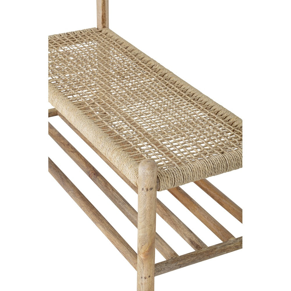 Product photograph of Bloomingville Abel Bench In Natural Cane from Olivia's.