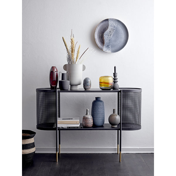 Product photograph of Bloomingville Itamar Black Vase from Olivia's.