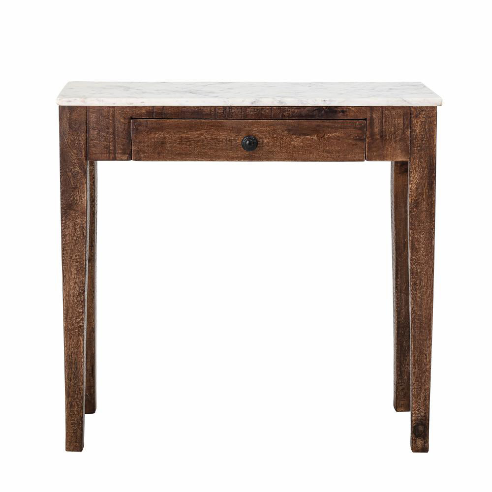 Bloomingville Hauge Marble Side Table In Brown