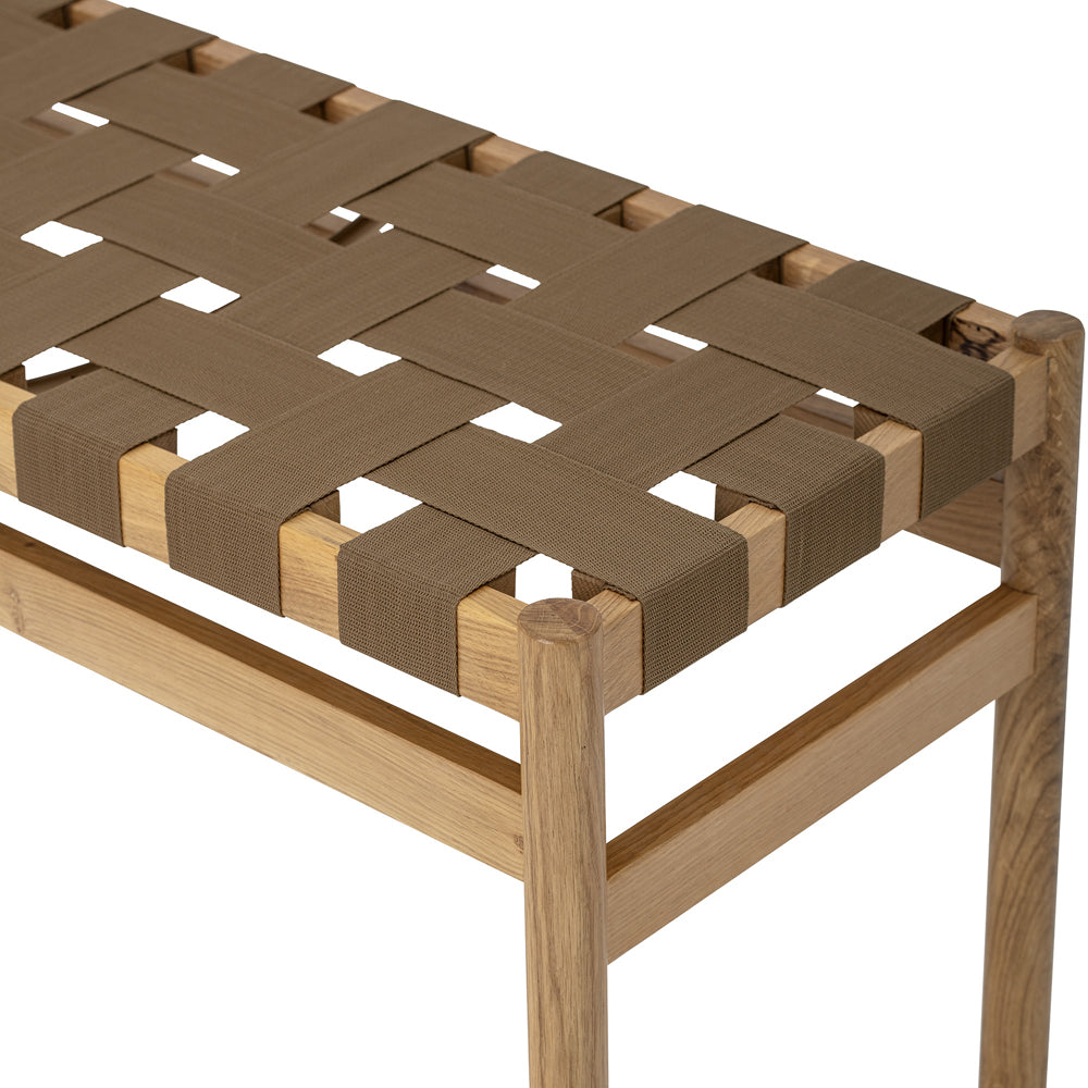 Product photograph of Bloomingville Roel Bench Brown from Olivia's.