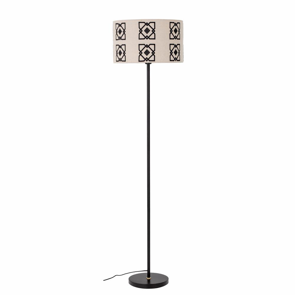 Product photograph of Bloomingville Selita Floor Lamp In Black from Olivia's
