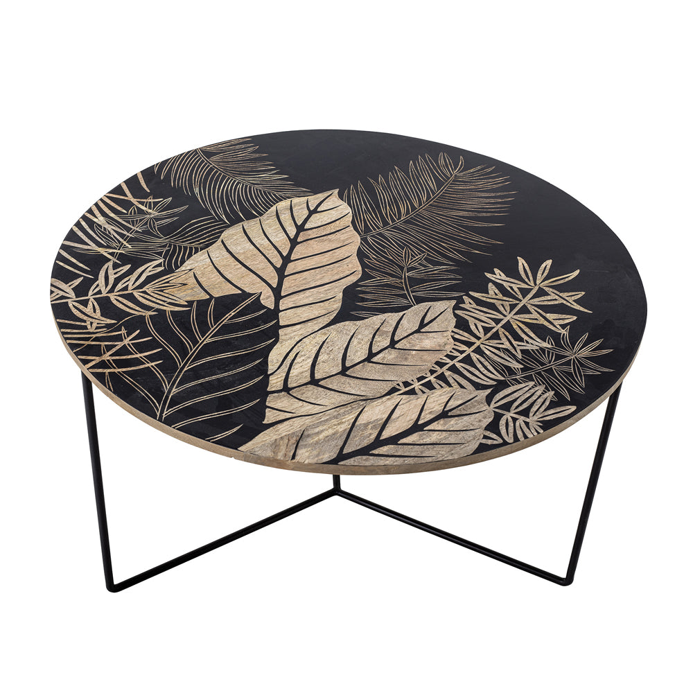 Product photograph of Bloomingville Lac Coffee Table In Black Mango Wood from Olivia's.