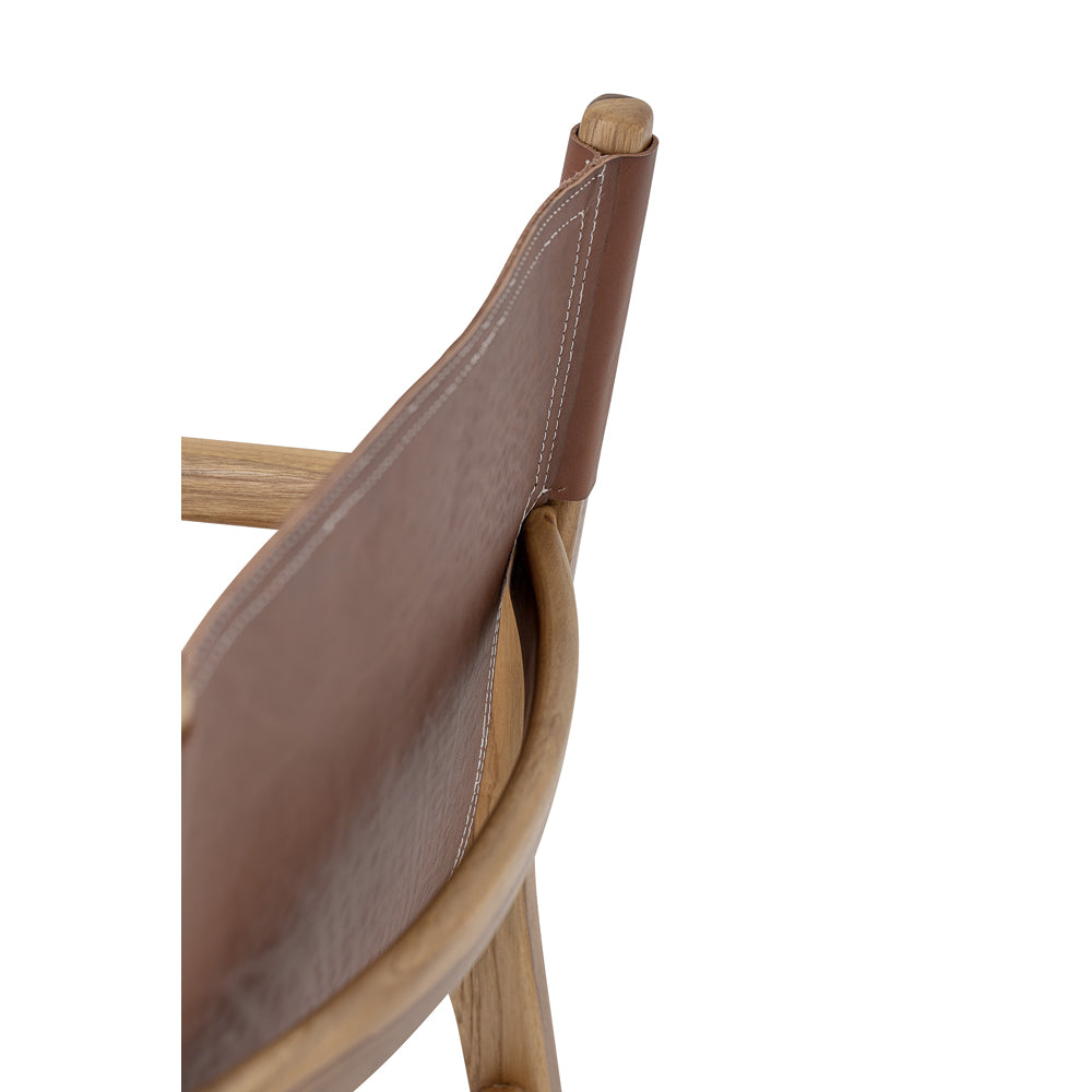 Product photograph of Bloomingville Ollie Lounge Chair Brown from Olivia's.