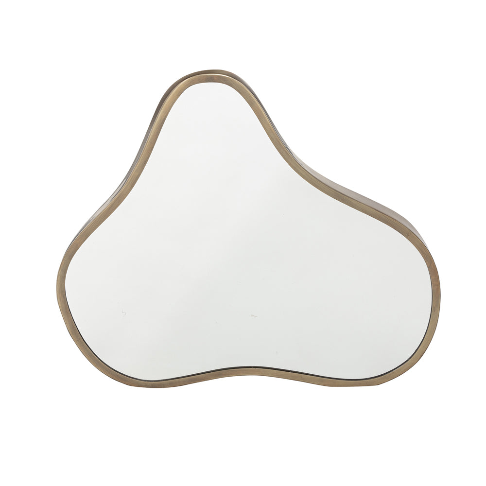 Product photograph of Bloomingville Abigail Brass Wall Mirror Medium from Olivia's