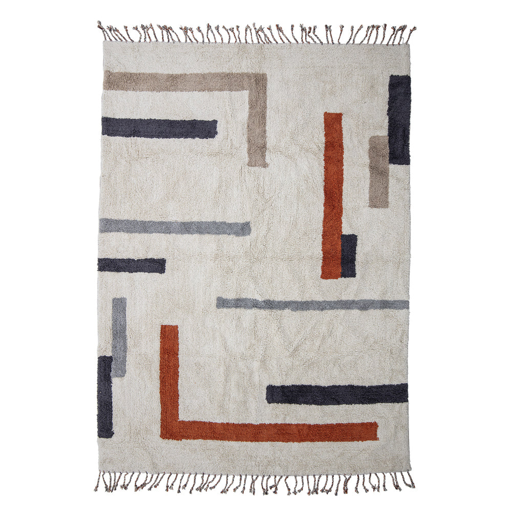 Product photograph of Bloomingville Jue Cotton Rug from Olivia's.