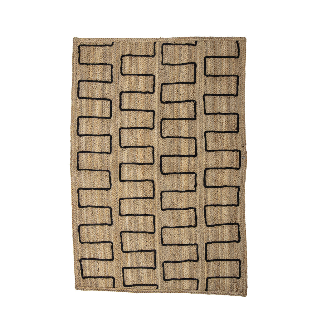 Product photograph of Bloomingville Dell Jute Rug In Brown from Olivia's.