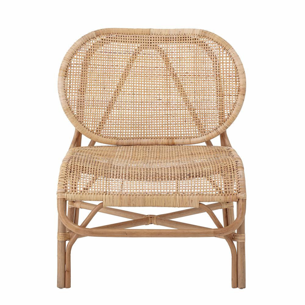 Product photograph of Bloomingville Rosen Rattan Lounge Chair from Olivia's