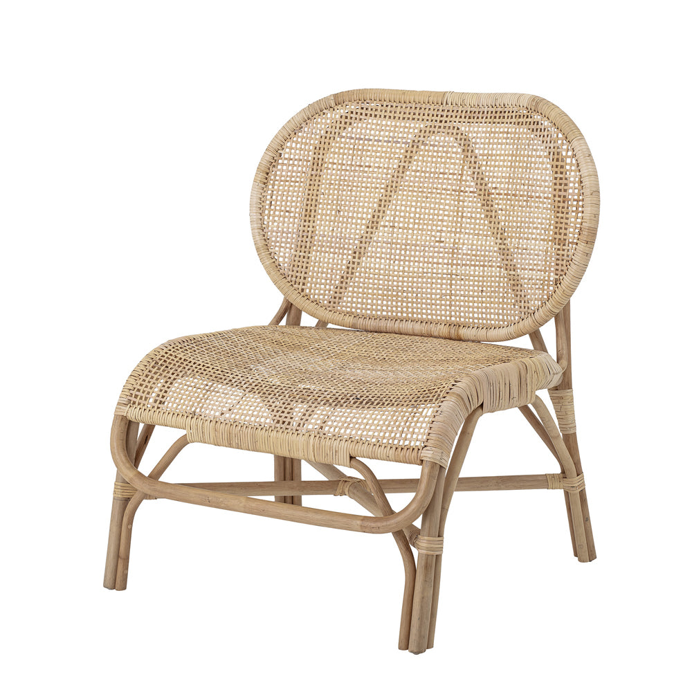 Product photograph of Bloomingville Rosen Rattan Lounge Chair from Olivia's.