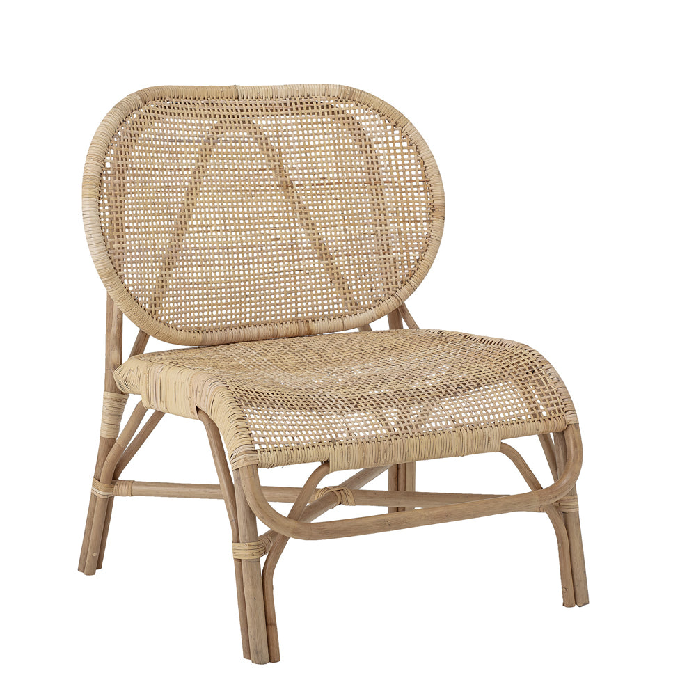 Product photograph of Bloomingville Rosen Rattan Lounge Chair from Olivia's.