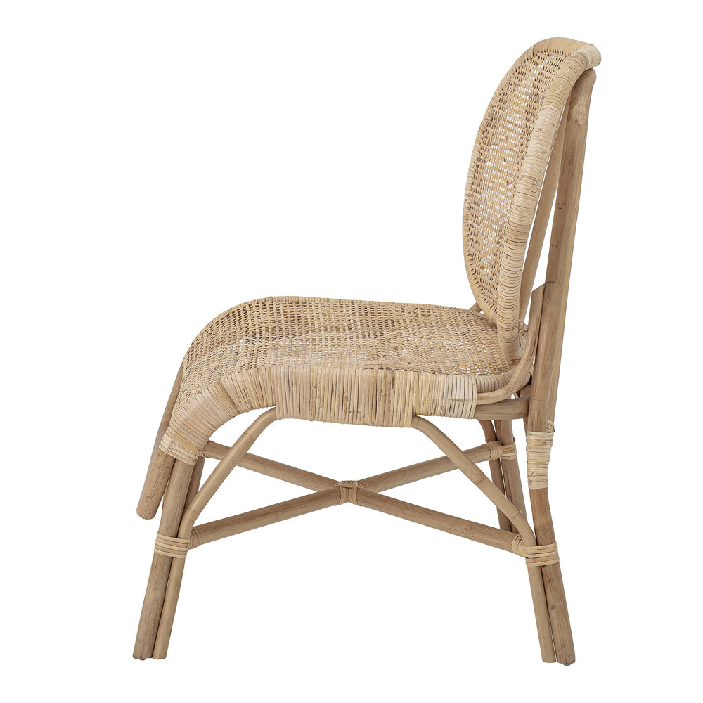 Product photograph of Bloomingville Rosen Rattan Lounge Chair from Olivia's.