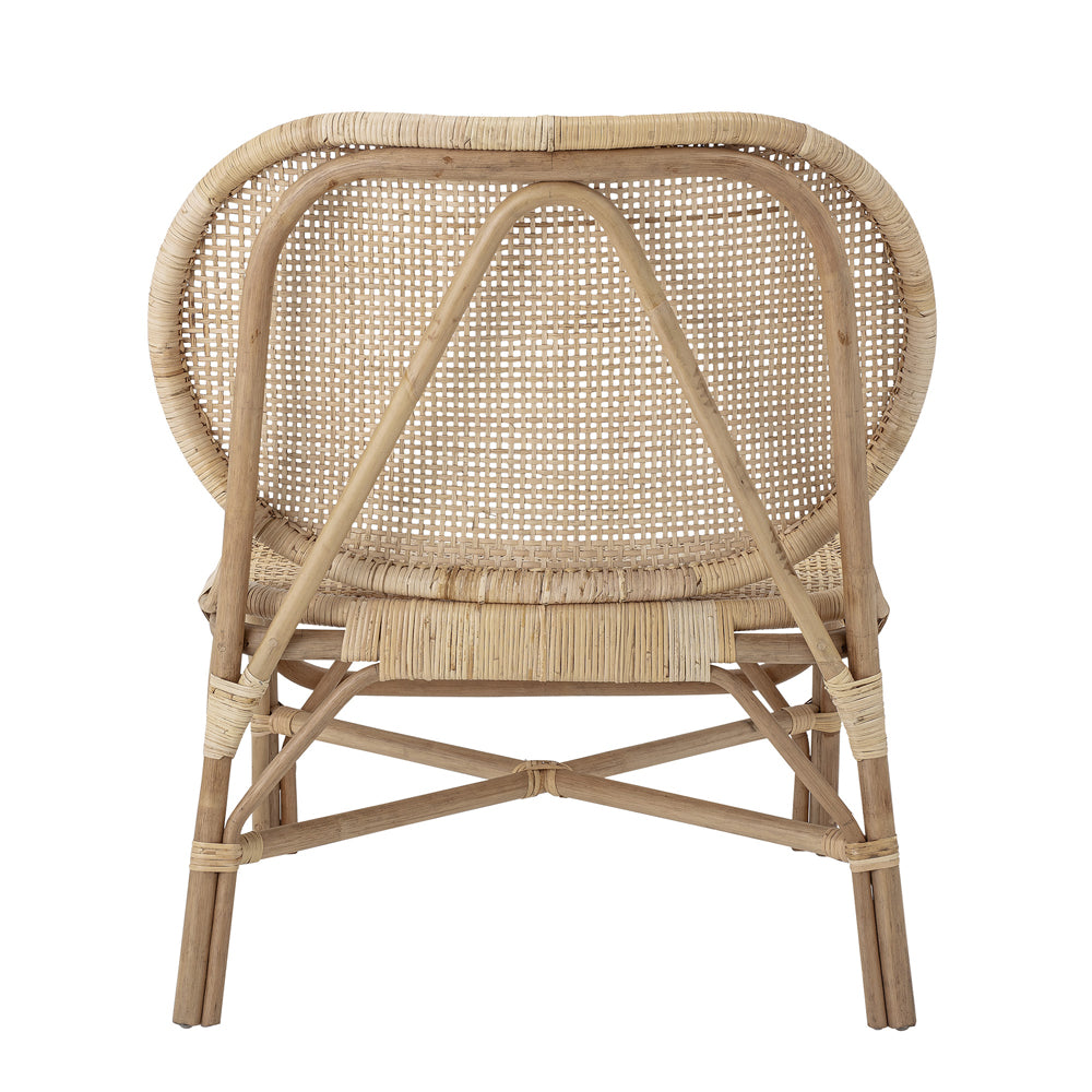 Product photograph of Bloomingville Rosen Rattan Lounge Chair from Olivia's.
