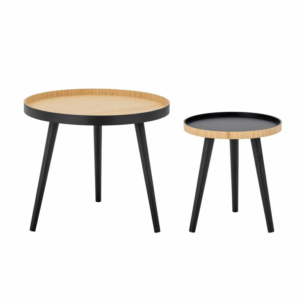 Product photograph of Bloomingville Cappuccino Coffee Table In Black Bamboo from Olivia's