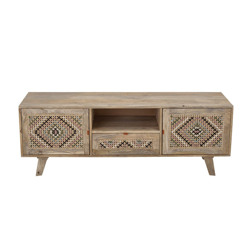 Product photograph of Bloomingville Celest Cabinet In Natural Mango Wood from Olivia's.