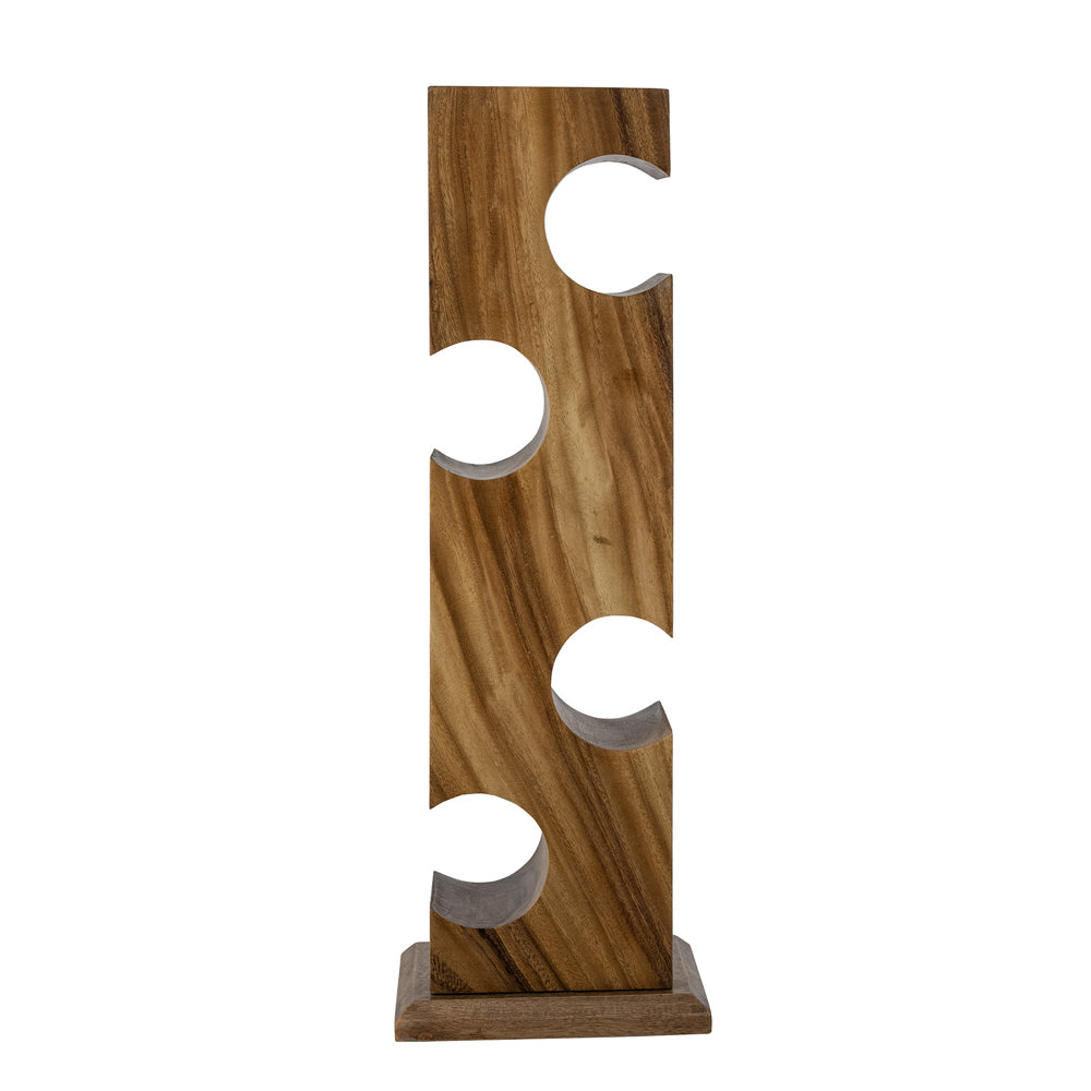 Product photograph of Bloomingville Ellion Wine Rack In Brown Acacia Wood from Olivia's.