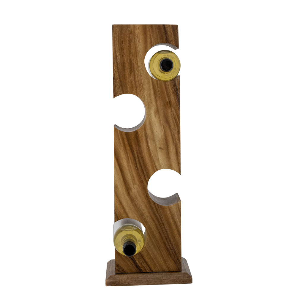Product photograph of Bloomingville Ellion Wine Rack In Brown Acacia Wood from Olivia's.