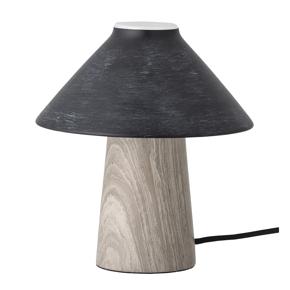 Product photograph of Bloomingville Emiola Table Lamp In Black Marble from Olivia's