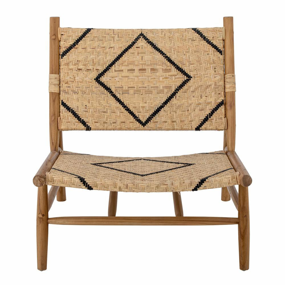 Product photograph of Bloomingville Lennox Lounge Chair In Natural Teak from Olivia's
